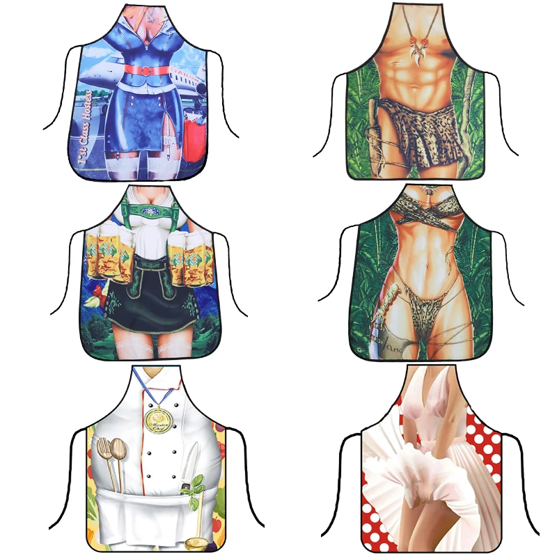 Funny Apron Men Women Unisex Kitchen Chef Cuisine for Cooking Baking Gardening