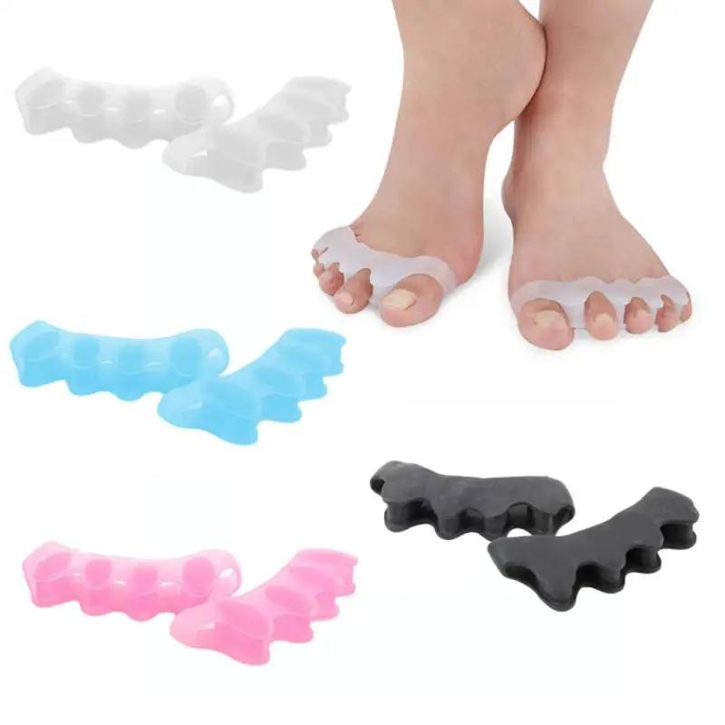 Correttore per pollice in Gel di Silicone Bunion Foot Toe Hallux valgo Protector separatore raddrizzatore per le dita regolatore strumenti per la cura del piede 2 pezzi