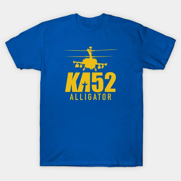 Russian Kamov Gunship Ka-52 Alligator Attack Helicopter T Shirt. New 100% Cotton Short Sleeve O-Neck Casual T-shirts Size S-3XL