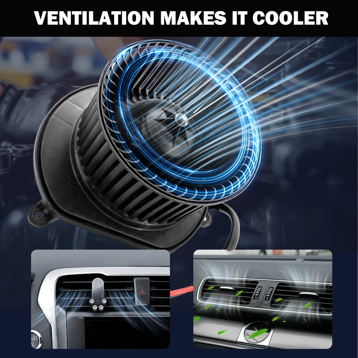 Treeligo Air Conditioning A/C Heat Blower Motor Fan Prats For Jeep Commander 3.7 4.7 5.7/Grand Cherokee 3.0 3.7 4.7 5.7 6.1 - Image 4