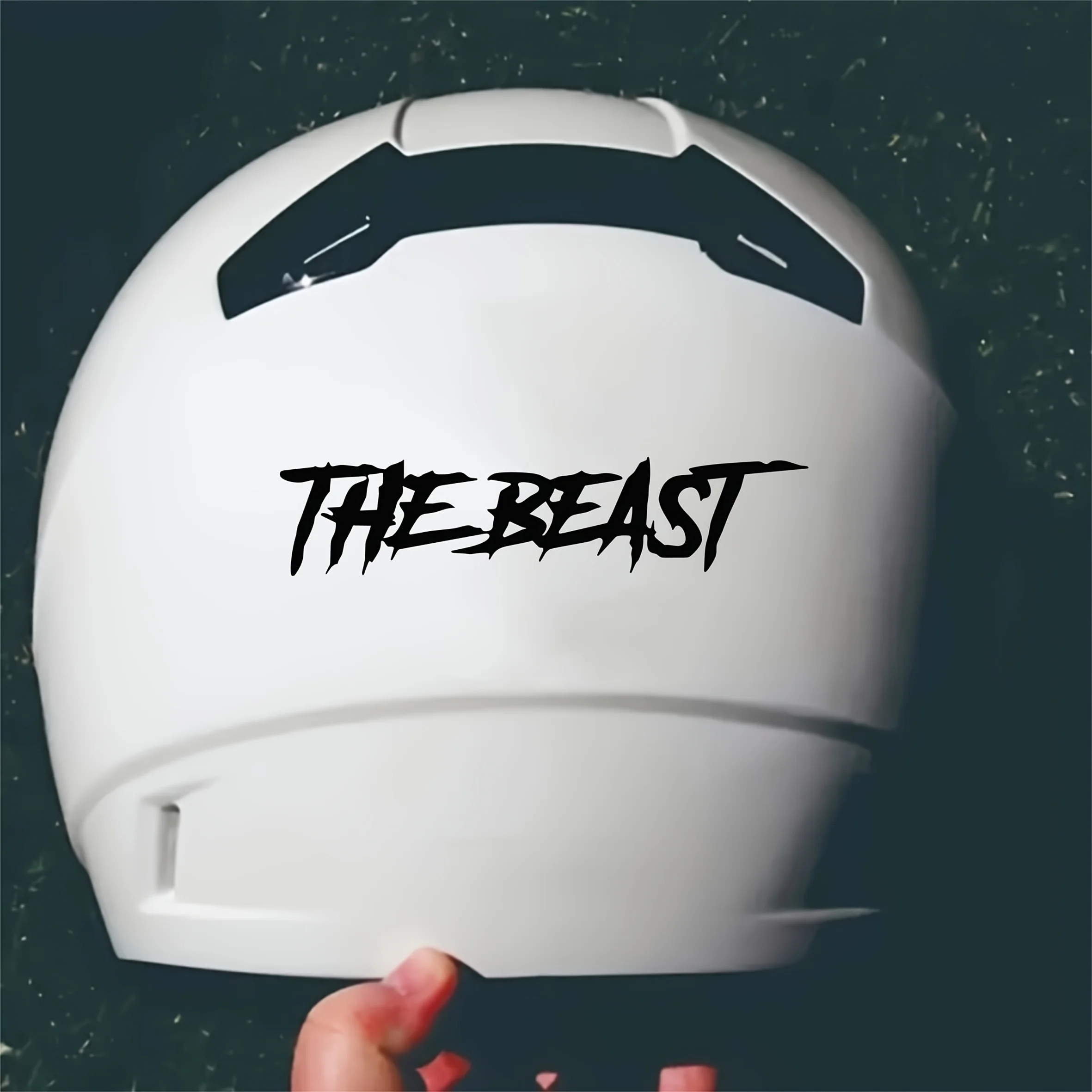 

1PC THE BEAST Text Stickers, Multicolor Waterproof Vinyl Decals for Helmet, Bike and Vehicle Decor