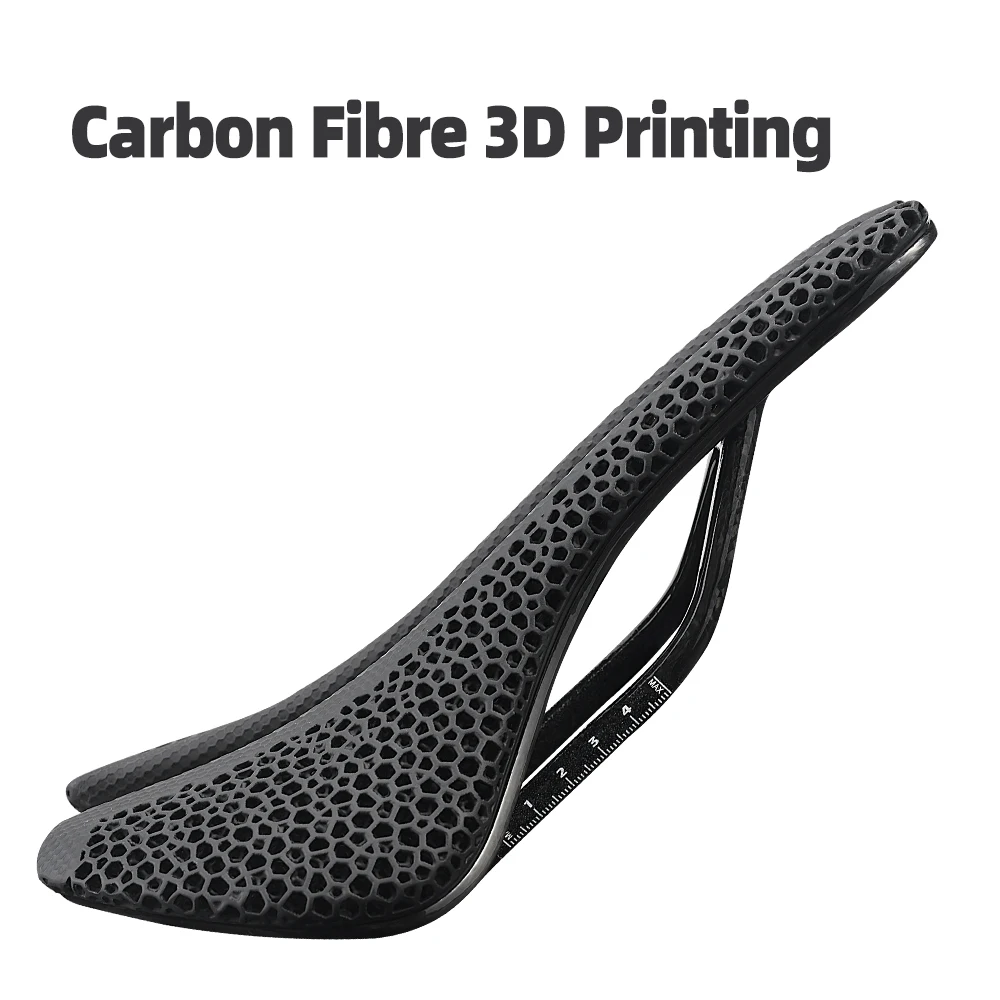 ثلاثية الأبعاد مطبوعة دراجة السرج MTB الطريق دراجة وسادة T800 الكربون مقعد جوفاء مريحة للتنفس مقعد الحصى الدراجات الملحقات #4