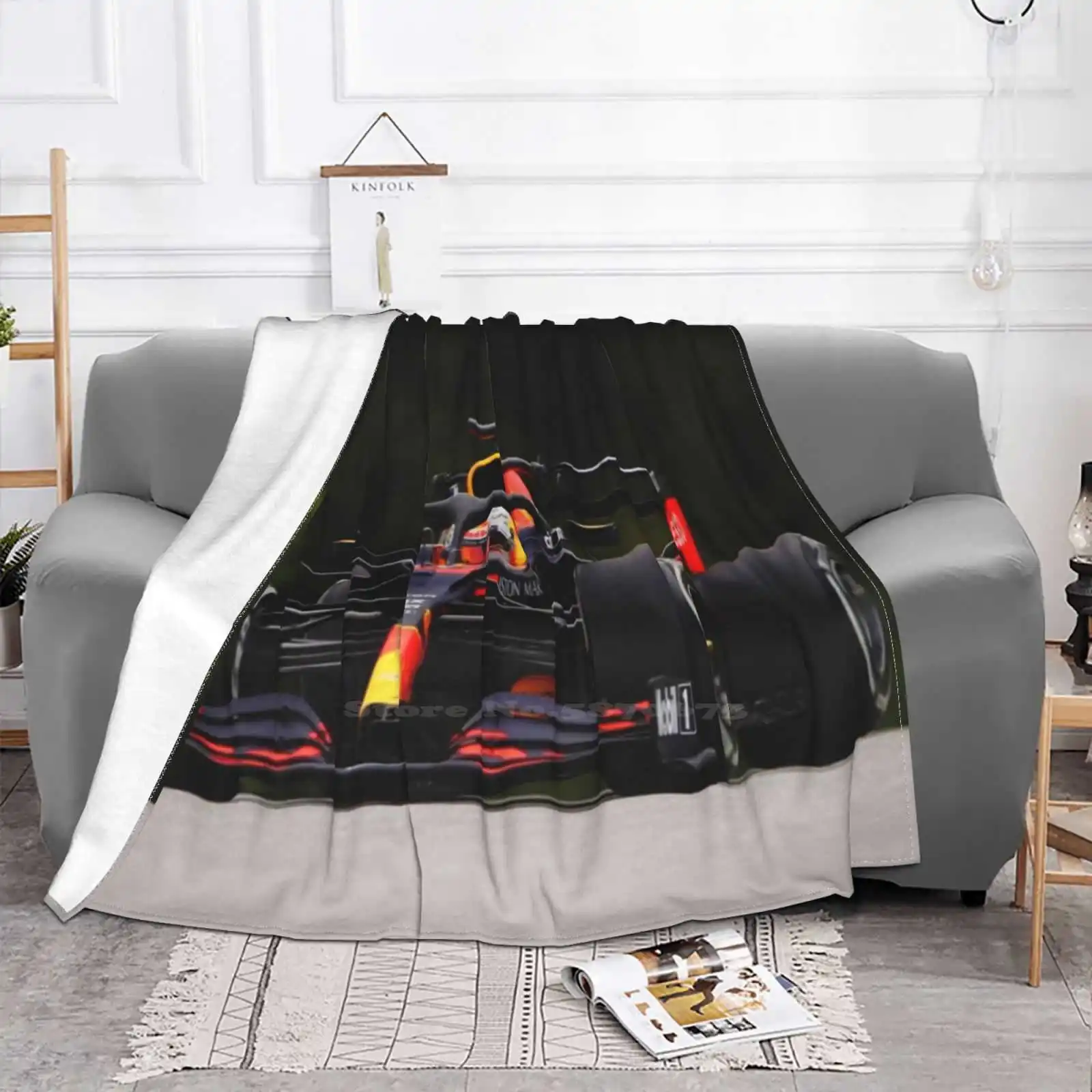 Racing During The 2020 Austrian Grand Prix Blanket Soft Warm Travel Portable Blanket Racecars Sports Fia Racingdriver Racing