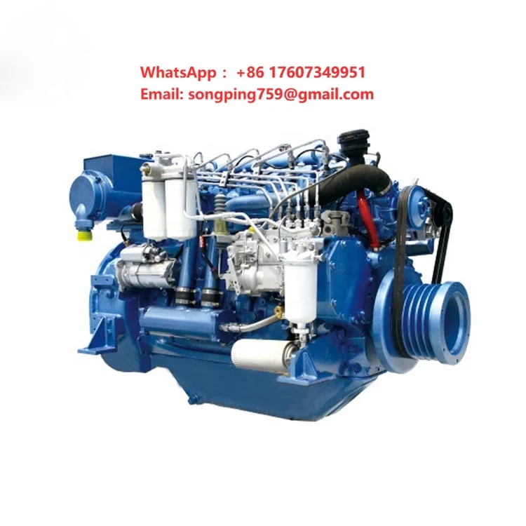 Genuine Factory Price WP6C250 Series Model 250hp Boat Ship Marine 2500 Rpm High Speed Weichai diesel Engine