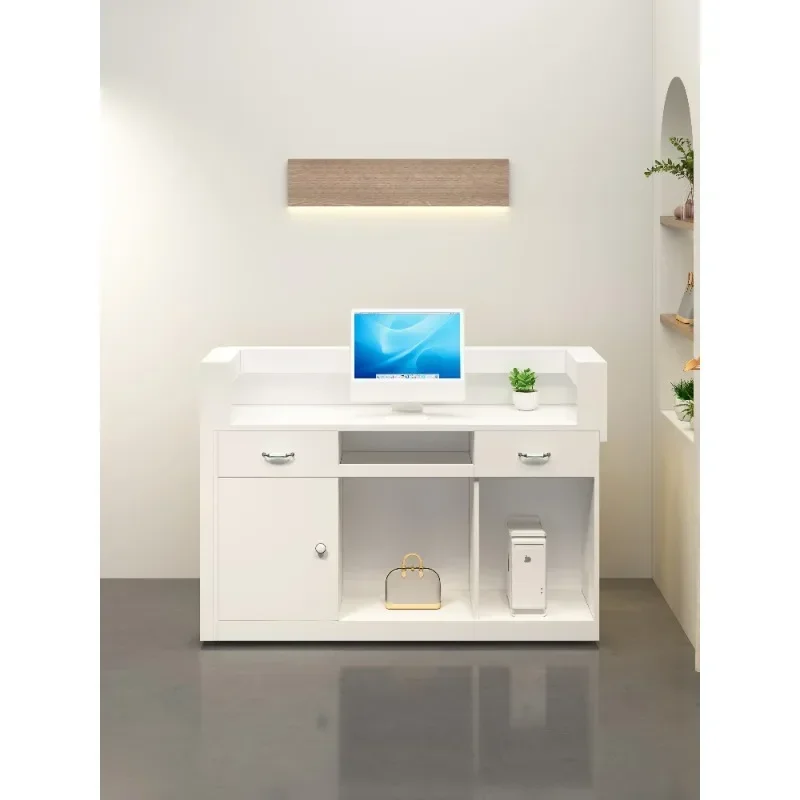 Company Front Desk Reception Desk Checkout Page Counter Bar Counter Cashier Table Cashier Store Small Clothing Store Beauty Shop