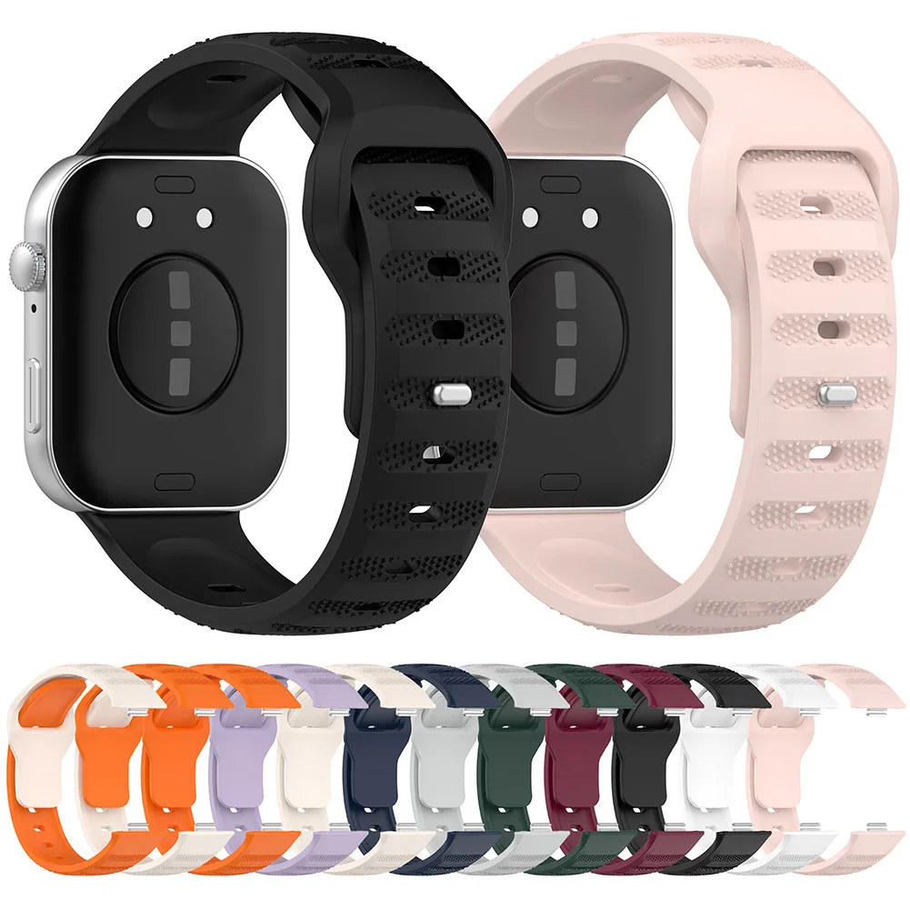 Silicone Watchband Strap for Huawei Watch Fit 3 Smart Watch Sport Bracelet Watchband Correa Adjustable Watch Band Replacement