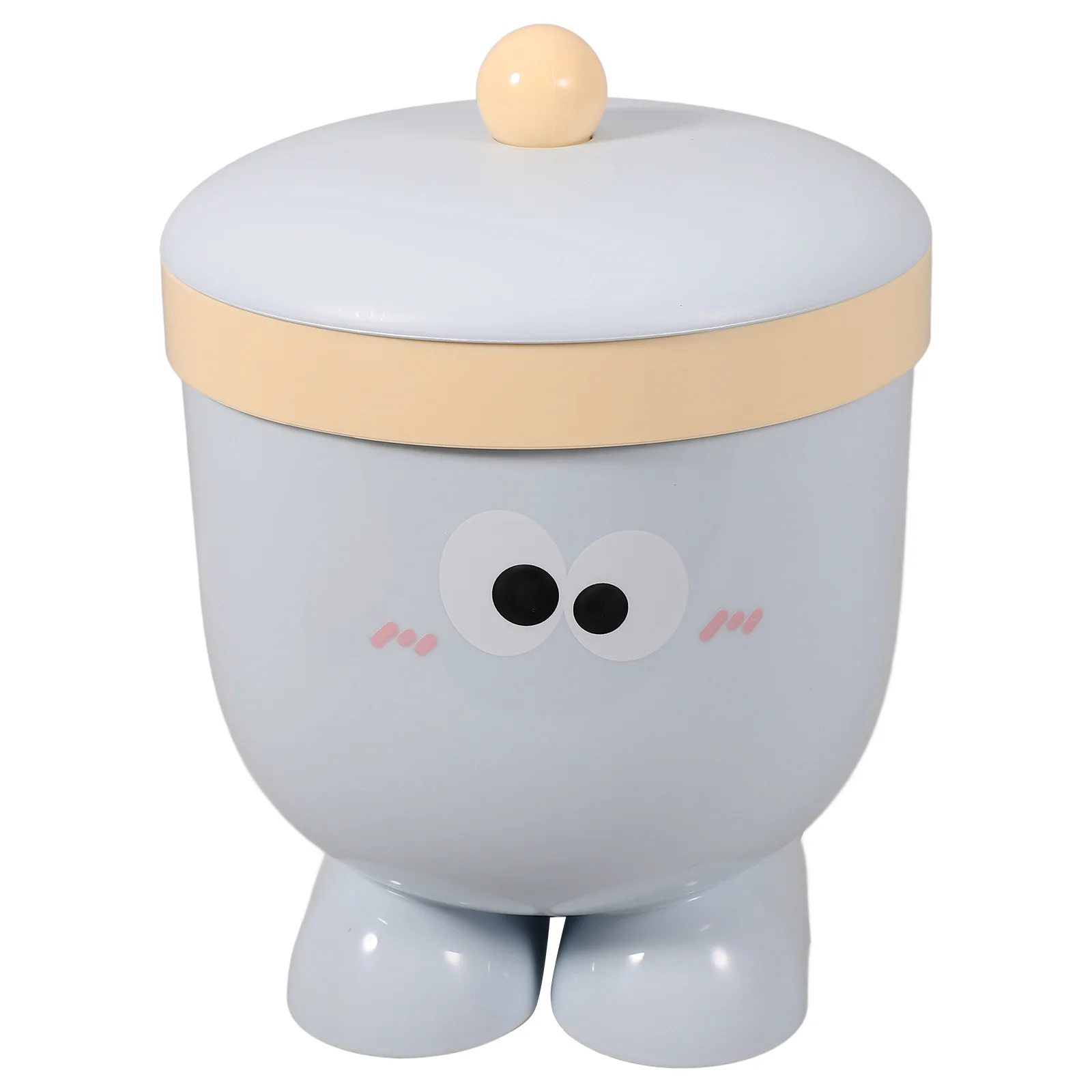 

Trash Can with Lid Bathroom Wastebasket Small Garbage Cans Covered Household Diaper