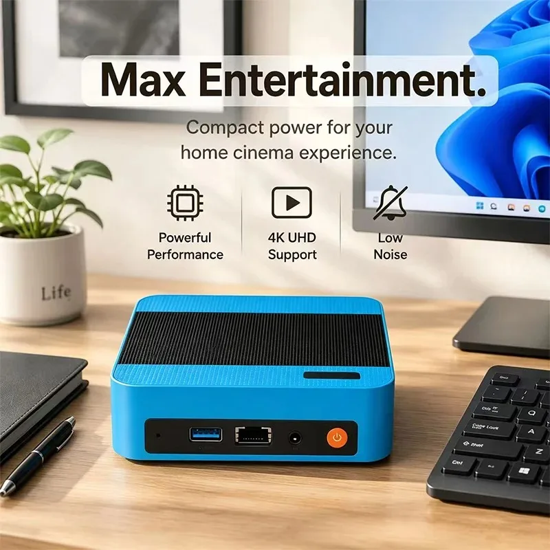 Ultra Fast Core i9 8950HK Mini PC 16GB DDR4 1TB 2TB NVMe SSD Triple 4K  Silent Cooling Compact Desktop Office Home Media Editing