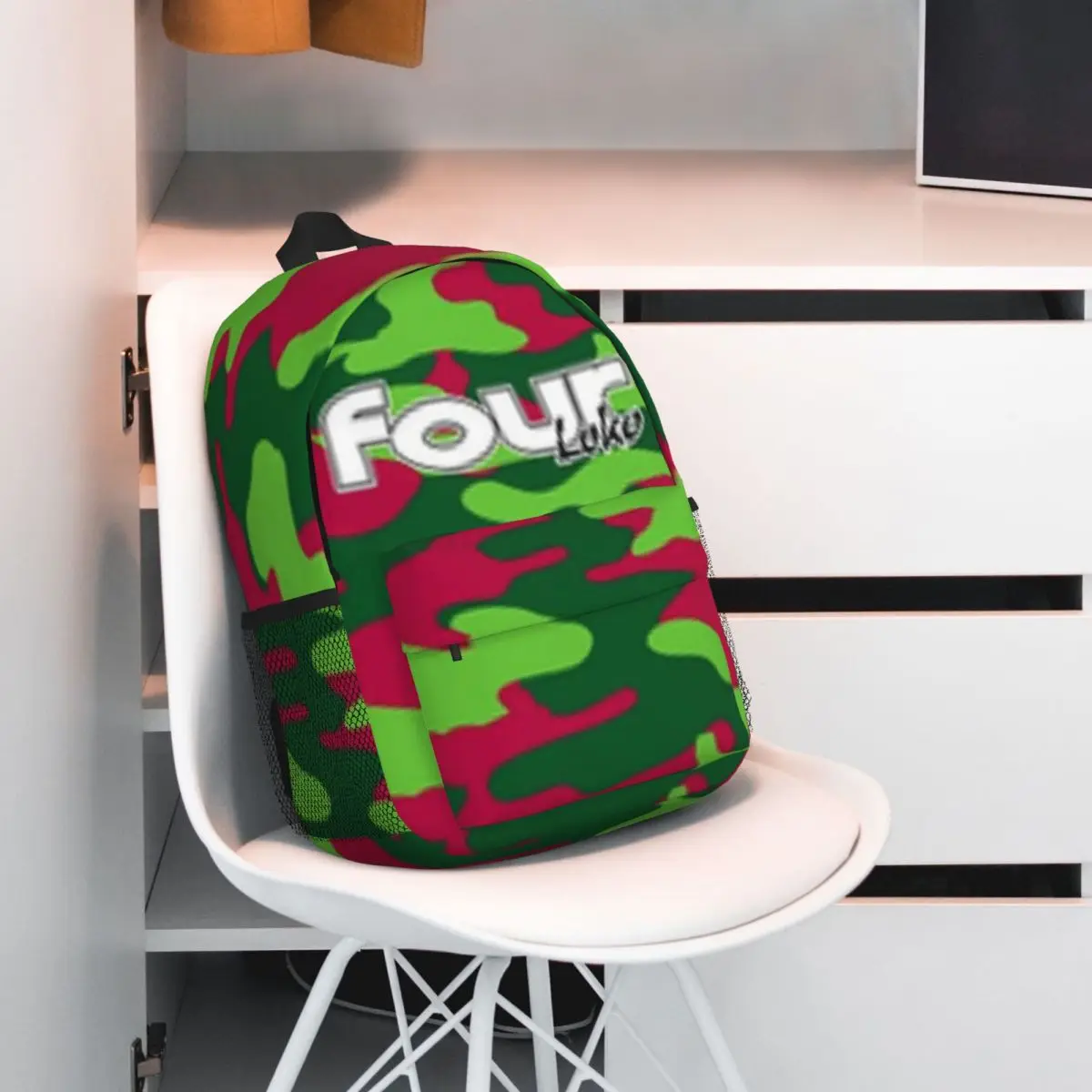 Watermelon Camo 4loko For Girls,kids,boys Large Capacity Student Backpack Cartoon School Backpack 15inch