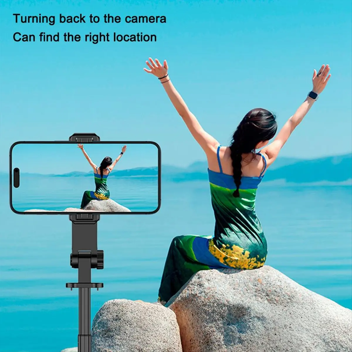 N05R Mini Selfie Vlog Monitor Mobile Screen Phone Rear Camera Projection Remote Photography Portable Selfie Screen Display