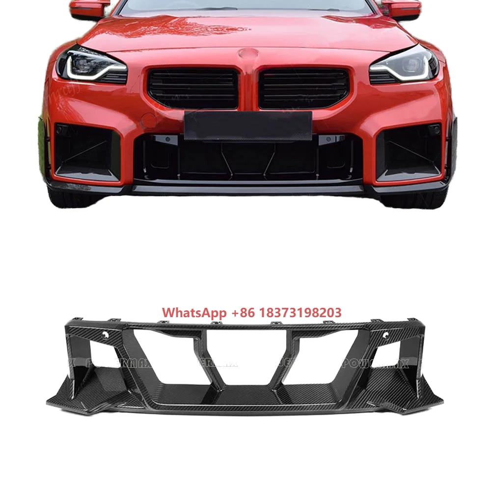 

For M2 G87 Carbon Fiber Front Bumper Grilles Dry Carbon Front Grille Upgrade New Condition