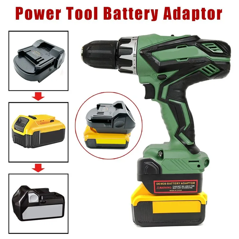 NEW Adapter for Milwaukee/Dewalt 18-20V Lithium Battery Converted To for Hitachi for Hikoki 18V Lithium Batteries Power Tool Use