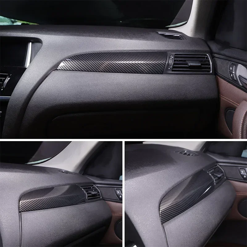 

For BMW X3 X4 F25 F26 2011-2017 ABS Carbon Fiber Car Center Console Dashboard Panel Frame Cover Trim Stickers Car Accessories