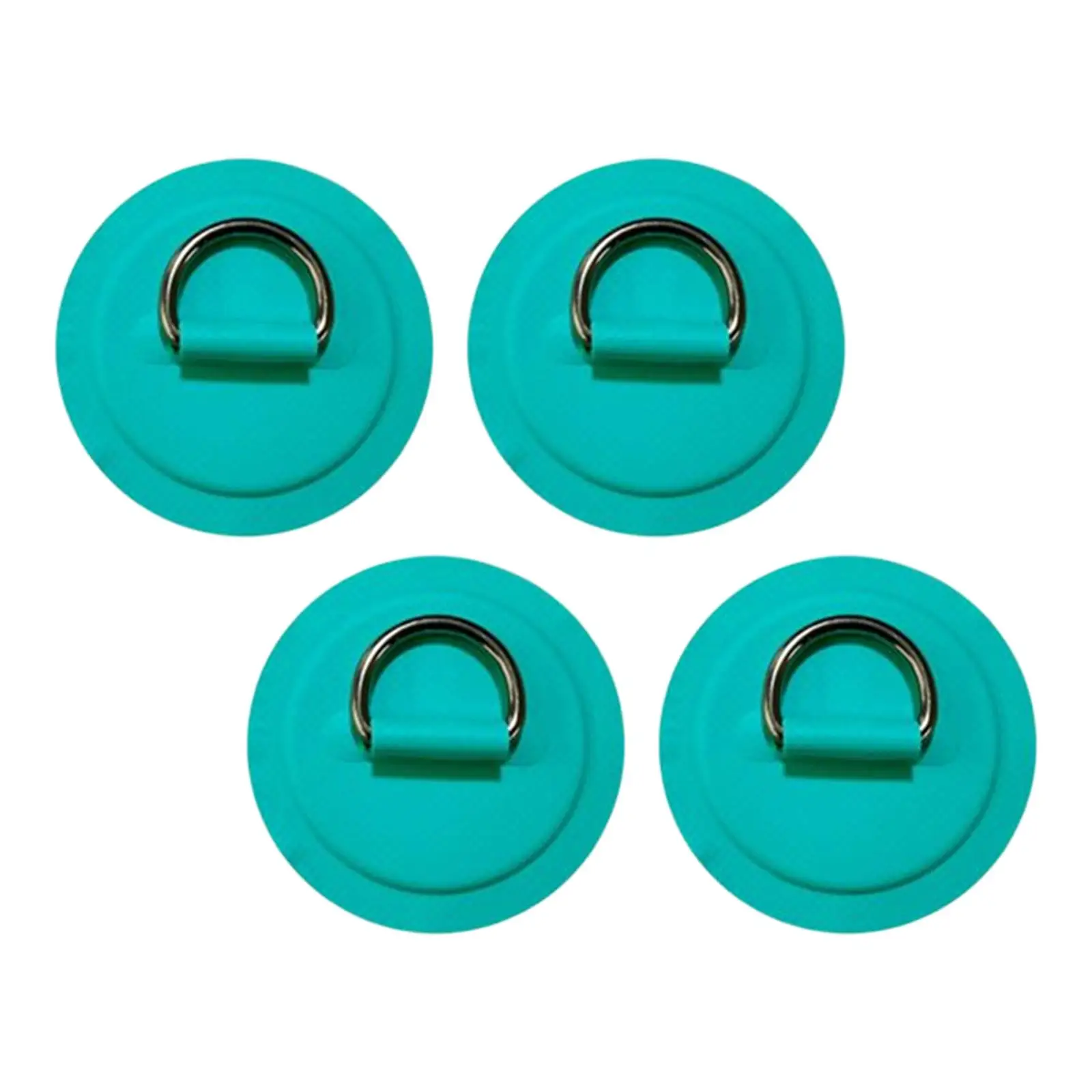 D Rings Patch Nylon Tie Down Buckle Pads 8cm Deck Accessory for Inflatable Raft Dinghy Kayak Surfboard