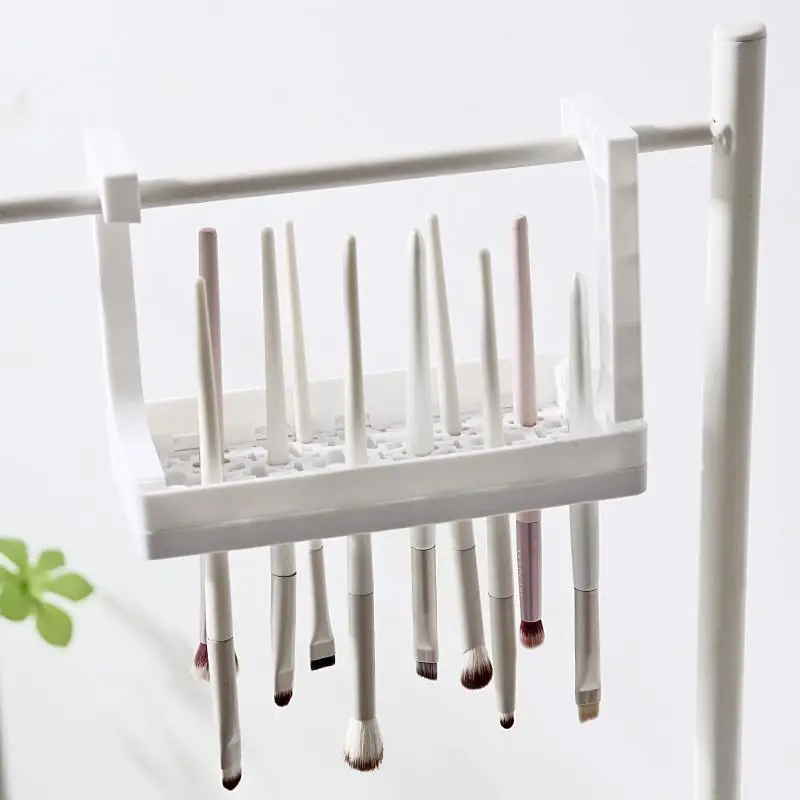 Siliconen make-upborstelhouder Droogstandaard Make-upset Opbergdoos Nagelpen en schilderborstelorganizer Geschikt voor alle handvatten