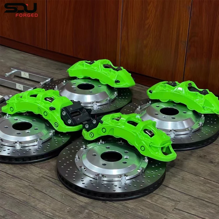 

Big brake caliper kit gt6 caliper 6 piston with drilled and slotted rotor 380mm 355mm for f48 m3 e92 with 19inch wheels