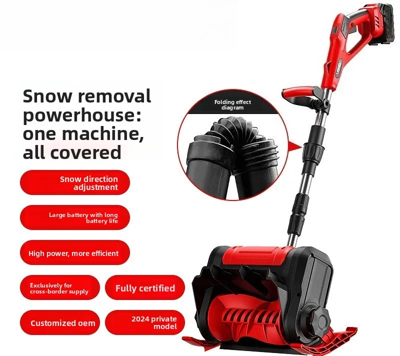 Snow Plow Small Household Plow Foldable High Power Plow School Road Clearing Artifact
