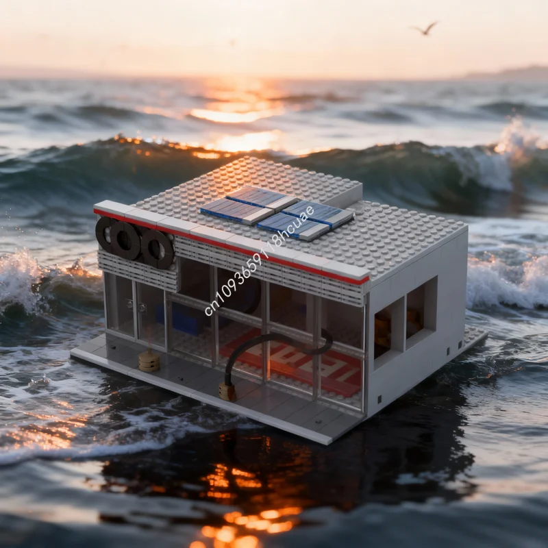 433 pièces MOC Streetscape Audiee, blocs de construction modulaires, modèles de voitures, jouets, architecture, cadeaux de Noël, idée créative, éducation