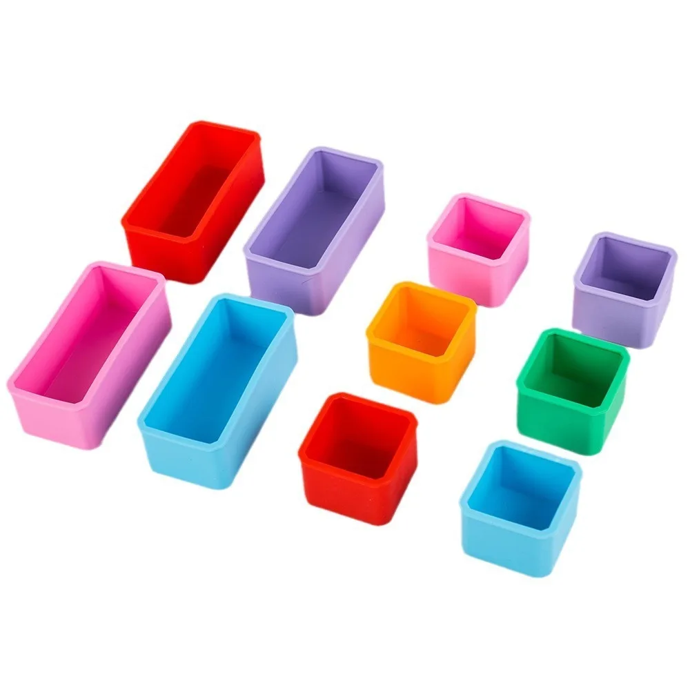 1/3pcs Practical Silicone Food Distribution Box Red/Pink/Purple/Green/Orange/Blue 2/4 Inch Sauce Cups Lunch Box Containers Ice