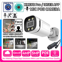 2K Ai Infrared+Full Color Dual Light Audio IP POE Camera 5MP 4MP H.265 HD Mic in/Outdoor Waterproof IP66 Onvif Xmeye Pro RTSP