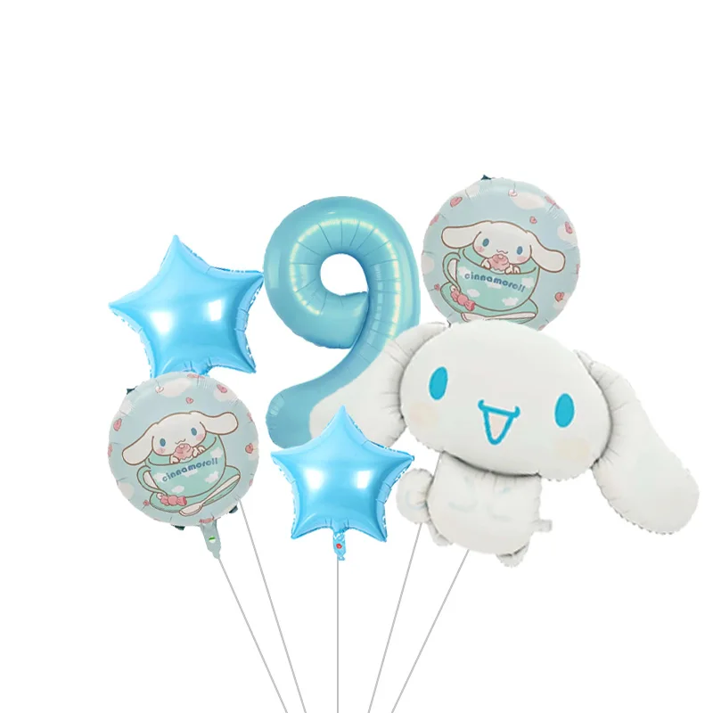 Cinnamoroll Großer Cartoon-Folienballon, Niedlicher Welpen-Ballon für Partydekoration, Geburtstagsfeier-Dekoration – Detail 27
