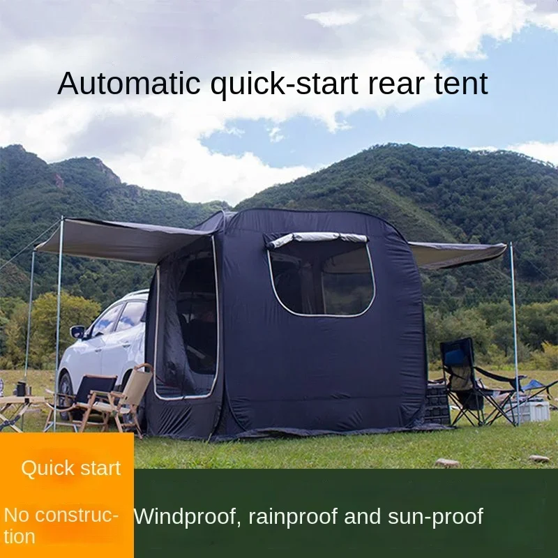 

YOUSKY Outdoor Car Rear Tent SUV Extension Camping Tent with Anti-Mosquito Sunshade Self-Driving Camping Canopy Awning Tent