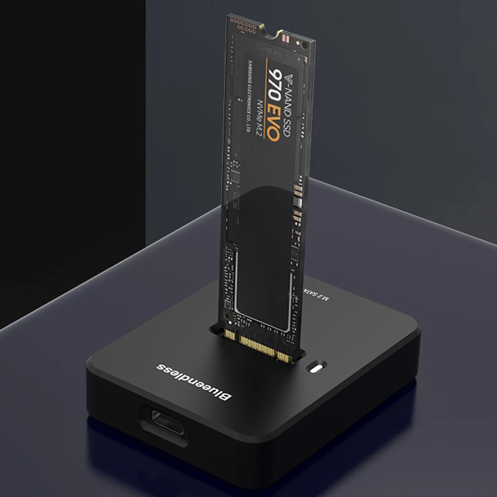 M.2 NVME الخارجية SSD القرص الصلب الضميمة أداة مجانية M.2 العلبة صندوق قاعدة محول SSD الضميمة محول لمحطة إرساء M.2 SSD #1