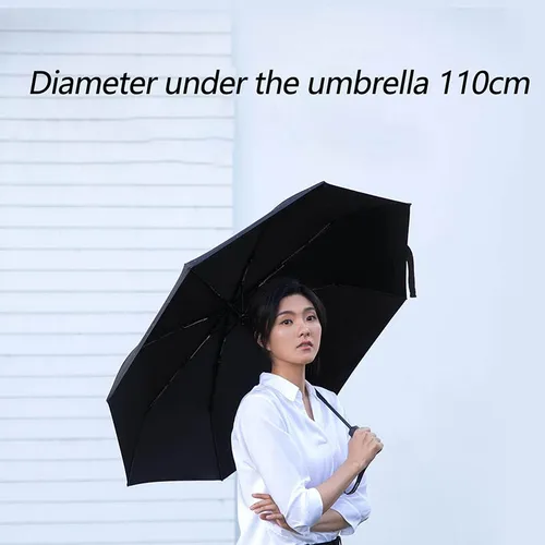 Imagen 2 del producto Xiaomi-paraguas Daily Element Sunny Rainy, plegable y automático, a prueba de viento, impermeable, de aluminio UV