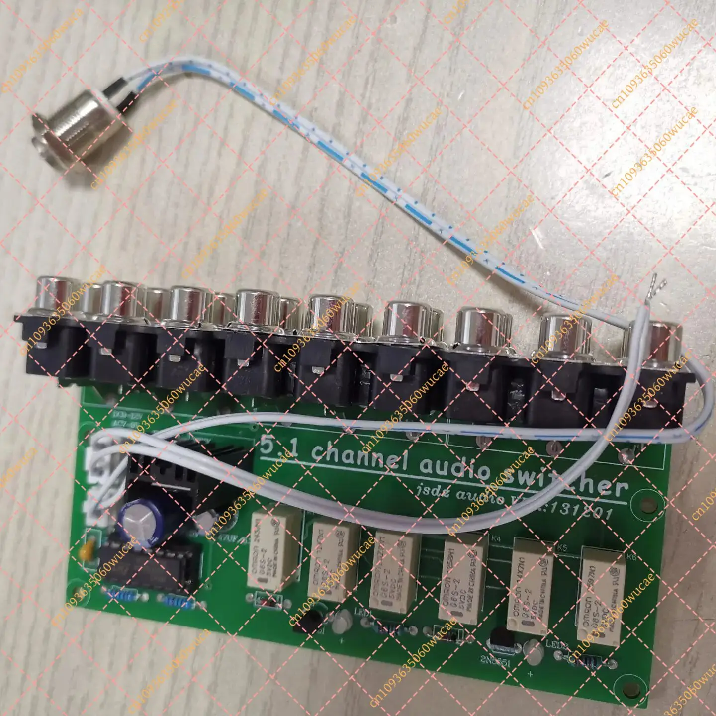 5.1CH 2 In 1 Out Audio Switcher Board Channel Selector Module