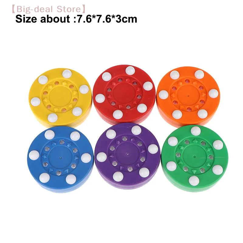 【M】Inline Roller Hockey Training Puck With 6 Balls For Street Hockey Skate Practice Passing Skill Builder
