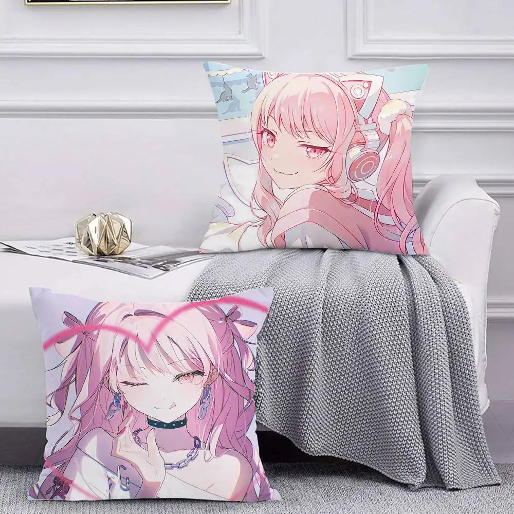 P-Project SEKAI M-Mizuki A-Akiyama Pillow Case Cushion Cover Throw Pillow Case For Car Sofa