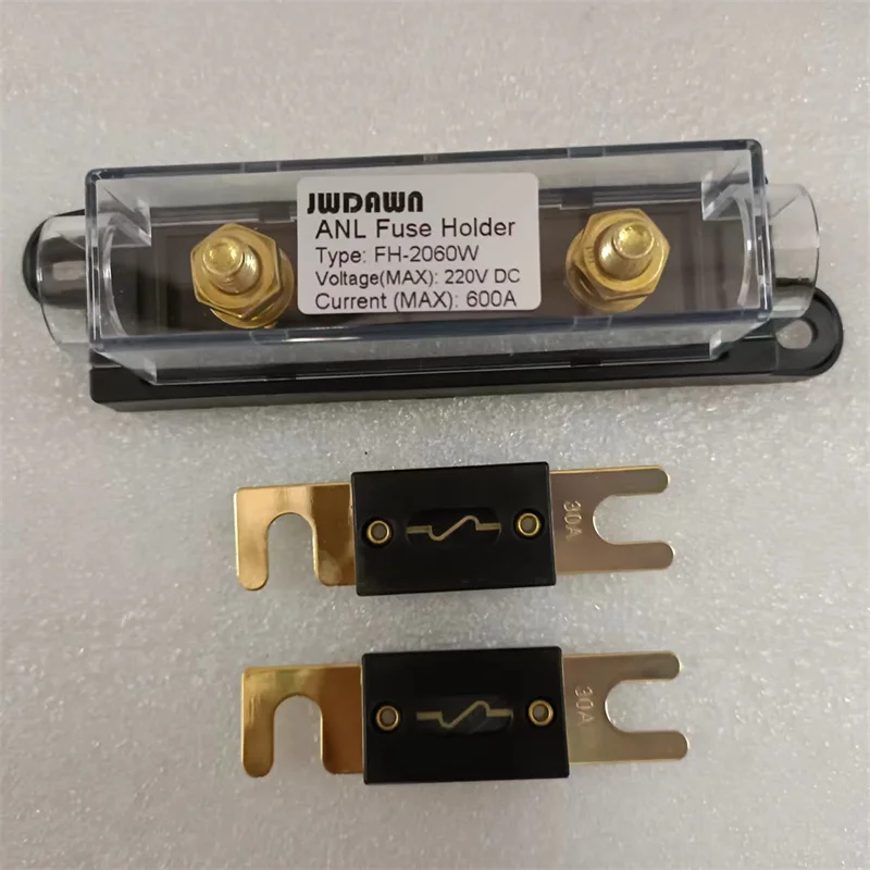 

1 шт. блок держателя предохранителя ANL + 2 шт. 30 А, 30 А, предохранитель ANL, шпилька зарядного устройства для аккумулятора Fusibles, керамический болт на предохранителе, тележка для гольфа, поддона
