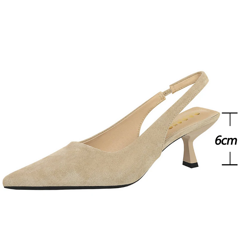 New French Style Women Pumps Pointed hollow out High Heels 6 CM Summer Female's Sandals occupation Office comfort Shoes