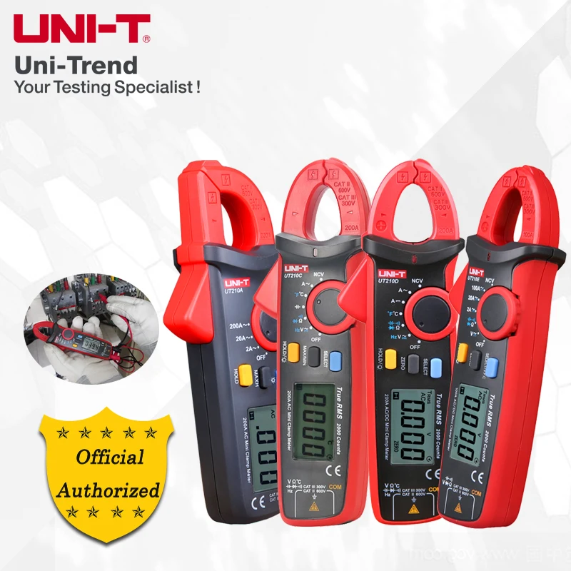 UNI-T UT210 Series High Accuracy Digital Mini Clamp Meter UT210A UT210C UT210D UT210E UT211B