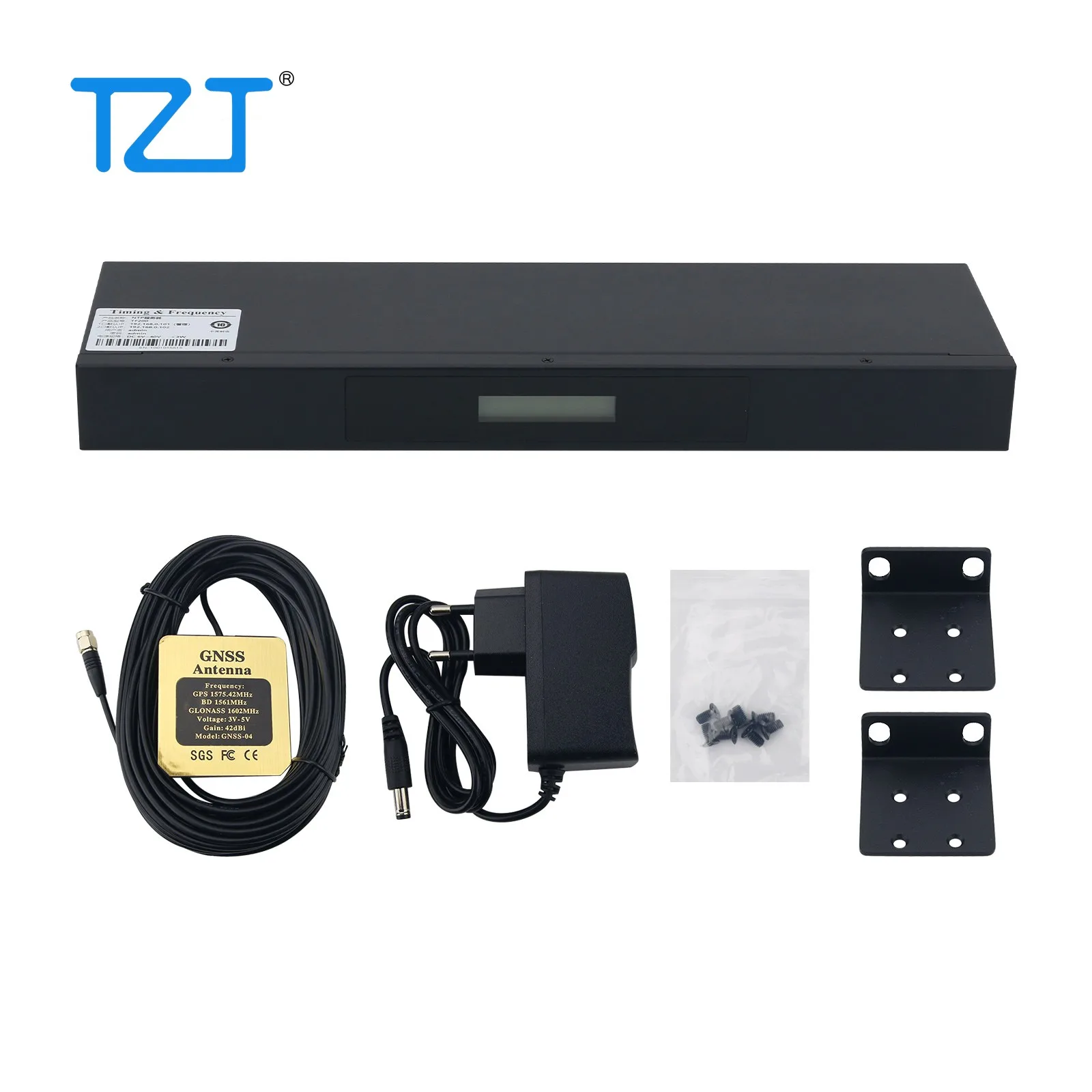 

TZT TF200 NTP Time Server NTP Network Time Server with 10m Antenna for Beidou GPS GLONASS and QZSS