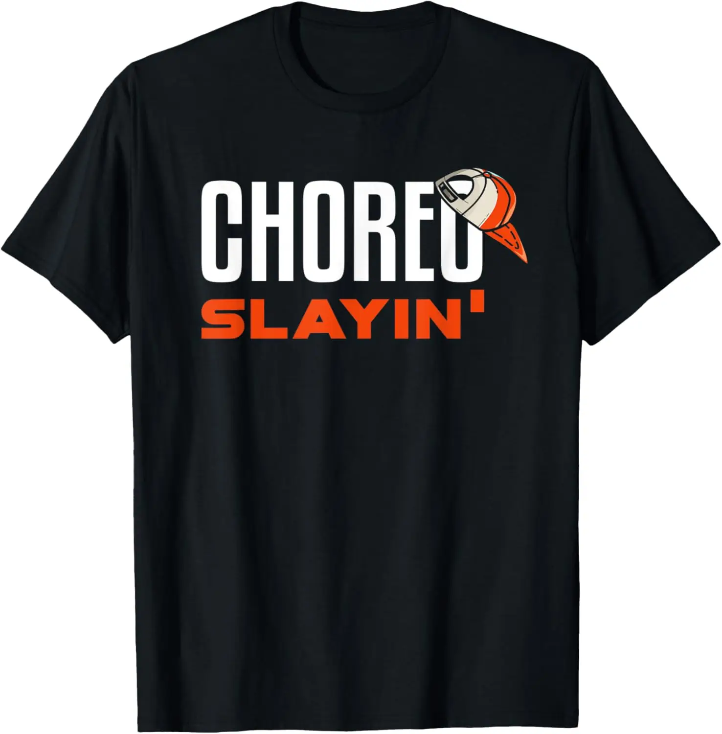 

Choreo Slayin' Funny Dance Instructor Graphic Tee Casual Cotton Crewneck T-Shirt for Men