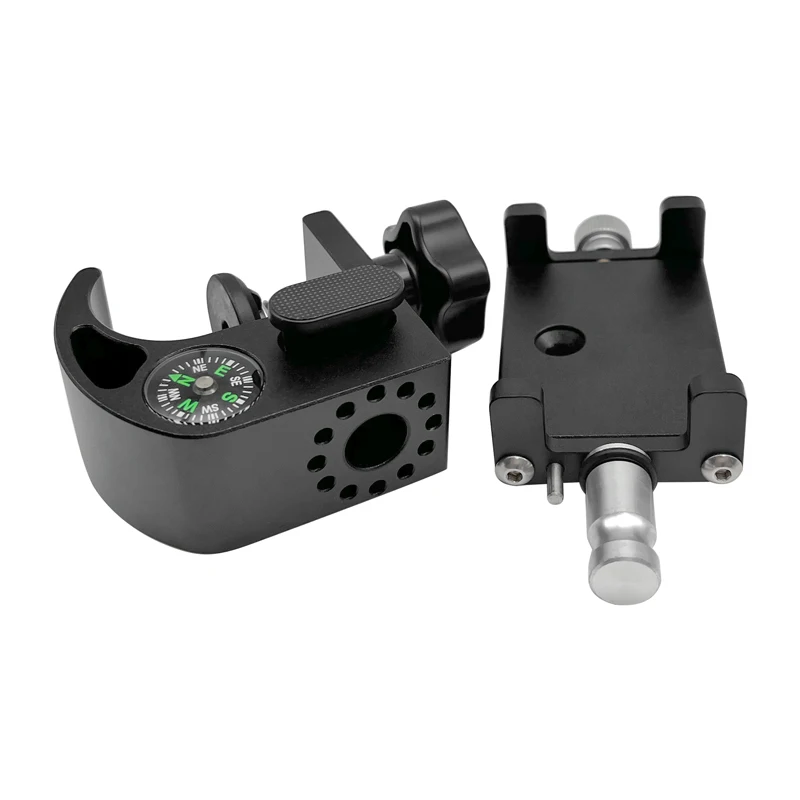 Bracket Cradle With Compass Phone Holder Pole Clamp For GPS FOR Data Collector Total Station