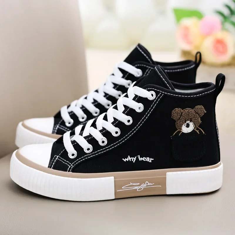 

Women's Vulcanized Shoes Ladies Casual Shoe High-top Trend 2024 New Ultra Light Elegant Lace Up Women's Shoes Zapatillas De Muje