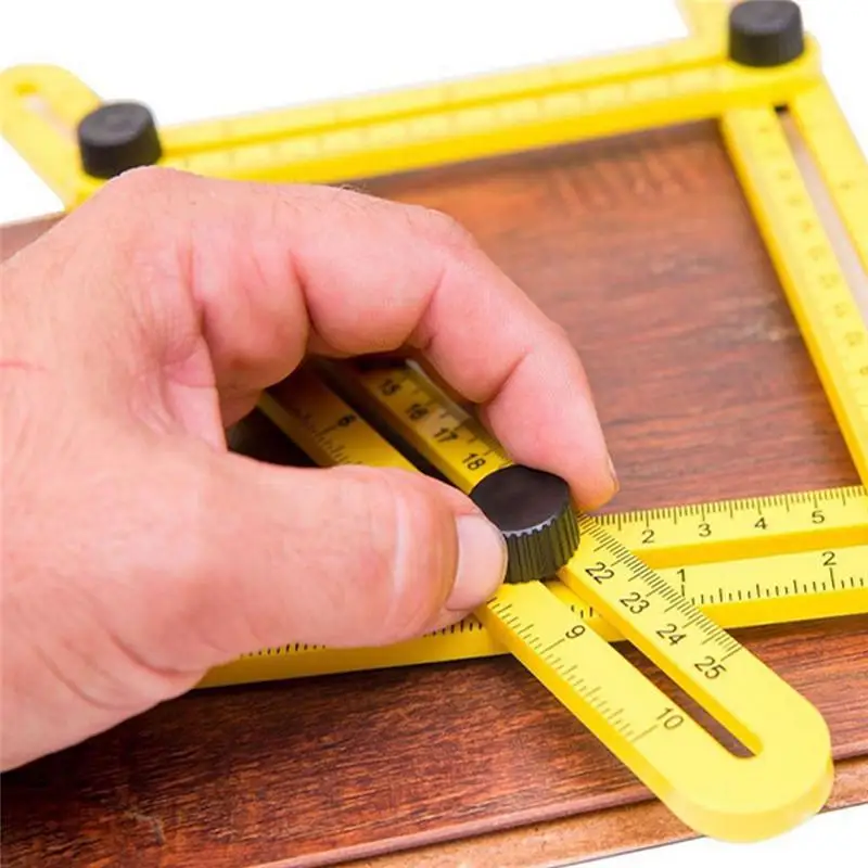 ABS Có Thể Gập Lại Góc Đa Góc Thước Bản Mẫu Dụng Cụ 4 Gấp Đo Linh Hoạt Nhạc Cụ Dụng Cụ Nhà Gardon Gỗ Tiếp Liệu