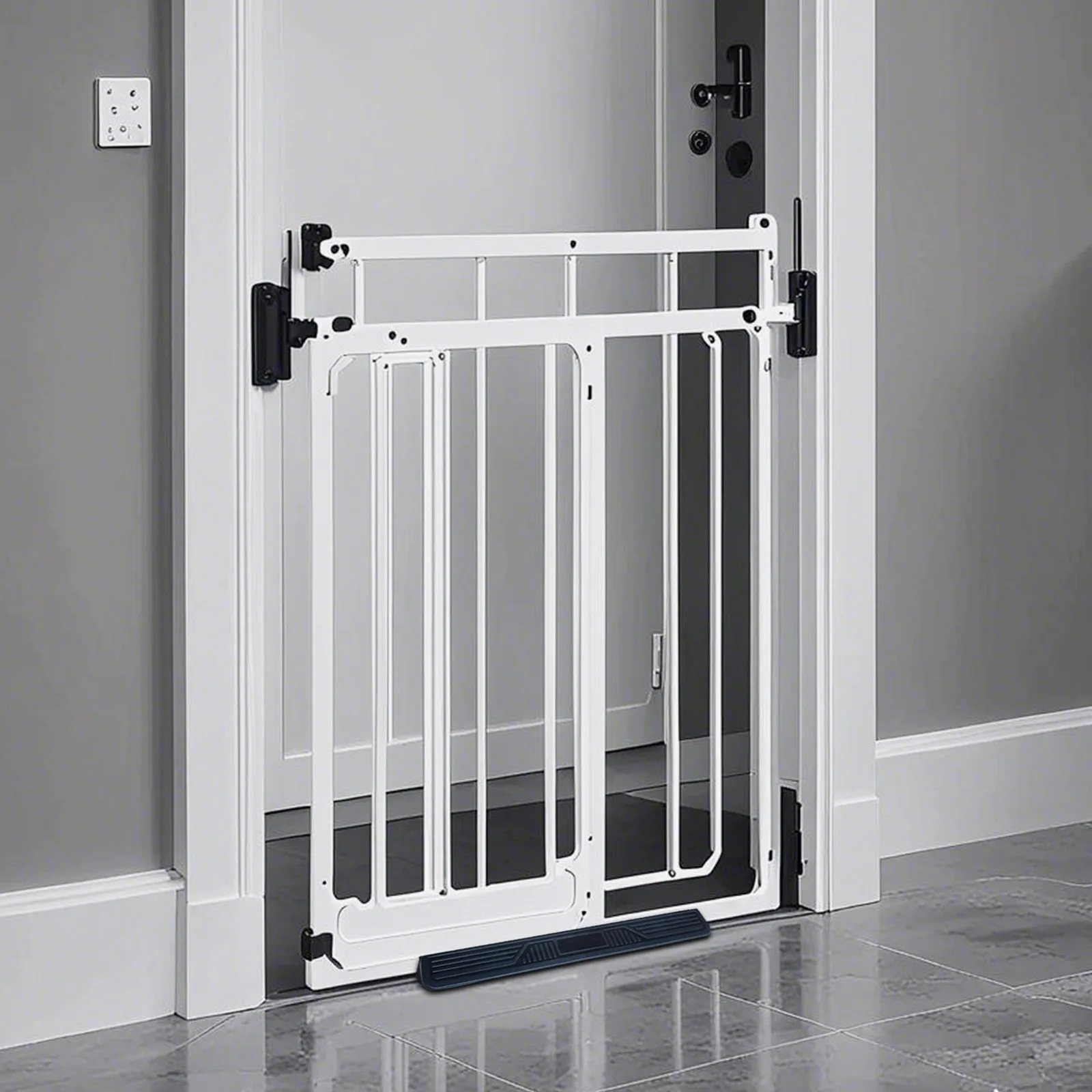 Safety Door Anti-tripping Deflector Pet SIolation Fence Household Plastic Baffle Suitable for Hallway Living Room Dedroom