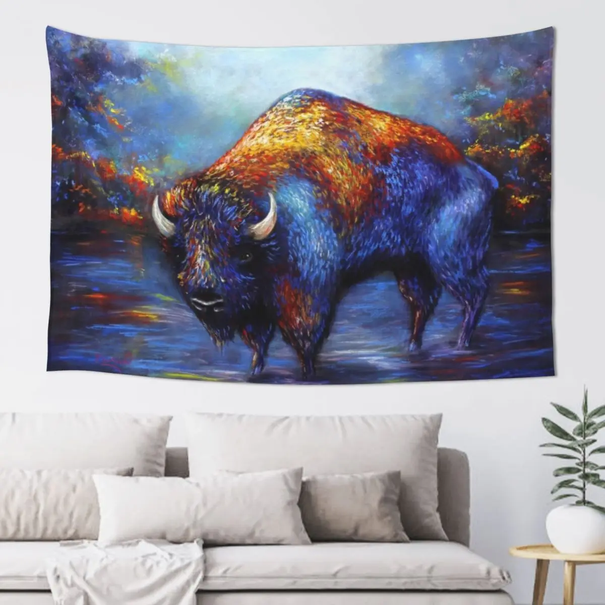 

Bison Tapestry Decoration Bedroom Aesthetic Home Decor For Bedroom Carpet Wall Tapestry