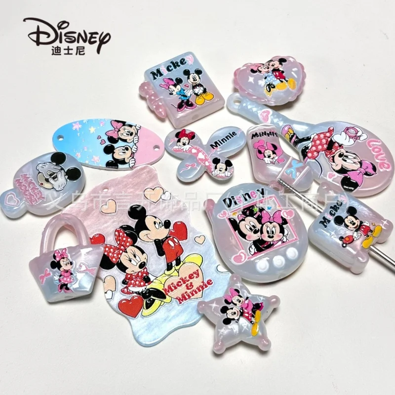 

Cartoon Anime Disney Alien Beads Cute Mickey Minnie Stitch, DIY Handmade Jewelry, Keychain, Bead Pen Accessories Materials