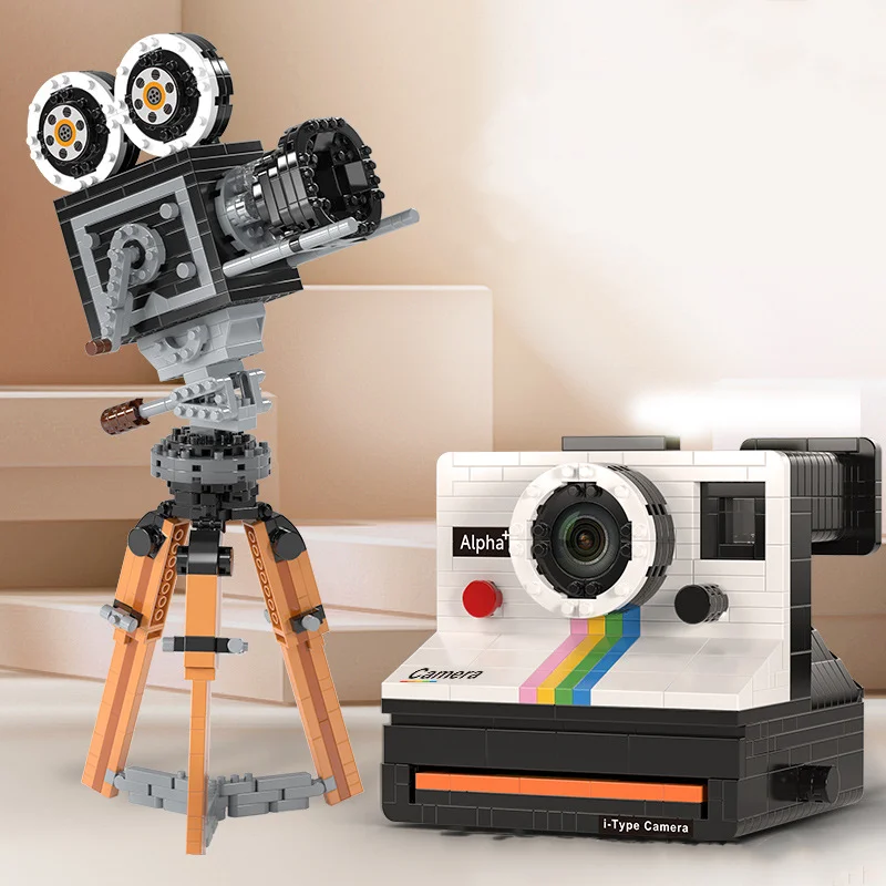 Vintage Camera series children's puzzle building block toy gift