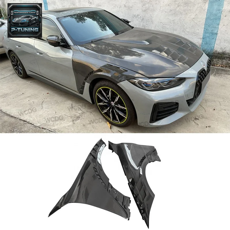 

High Quality Carbon Fiber L Style for BMW 4 Series G26 425i Front Bumper Side Fender Air Vent Mudguards Car Bodykit