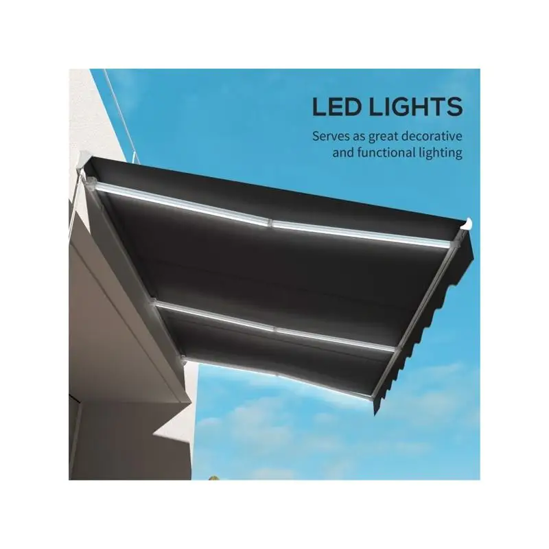 

Выдвижной электрический тент для патио — устойчивый к атмосферным воздействиям, УФ-блок, простая установка, решение для навеса на открытом воздухе