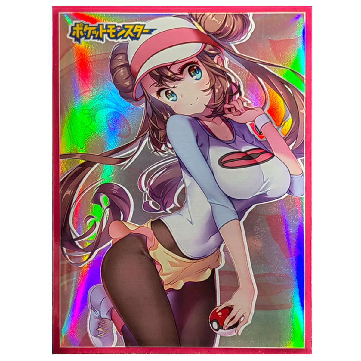 

60PCS Pokemon Card Sleeves Foil PTCG Rosa Standard Size Card Protectors Table Game Protective Cover 67x92mm