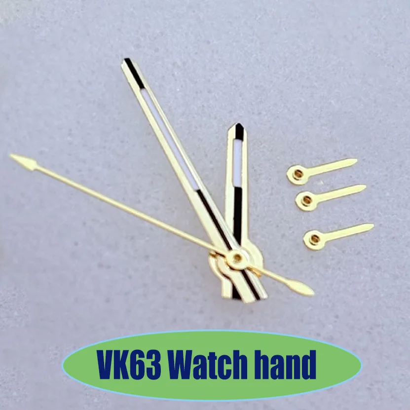 6 Green Luminous Hands Modified VK63 Watch Pointer Accessories Suitable for Japanese Quartz VK63 Movement Watch Hand