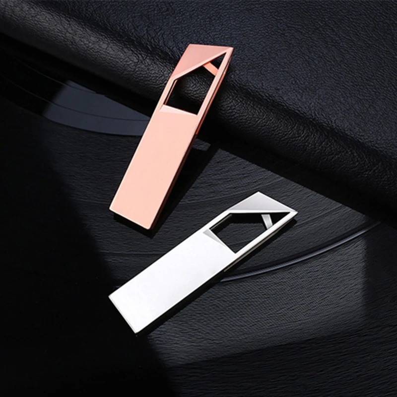 แฟลช Drive2GB โลหะสี USB2.0ความเร็วสูง4GB 8GB 16GB 32GB ฟรีสลักโลโก้ได้ตามต้องการ