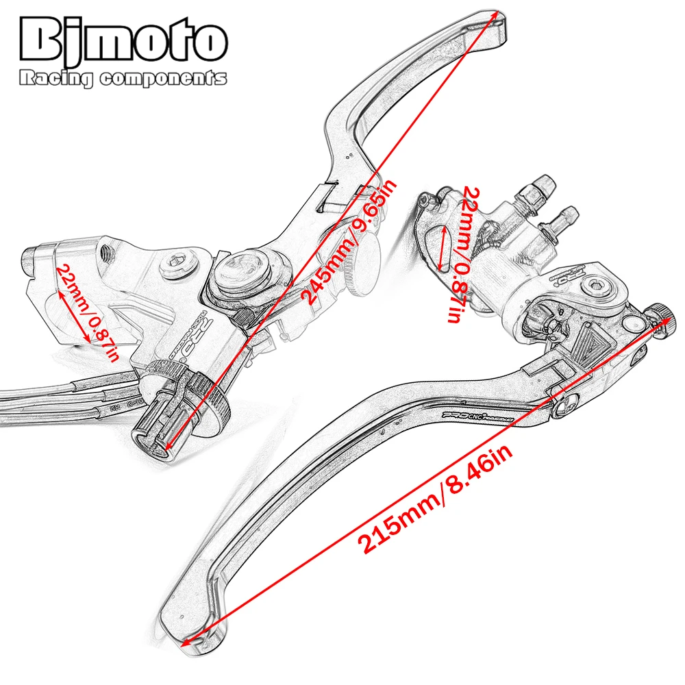 BJMOTO Universal 19mm 7/8\