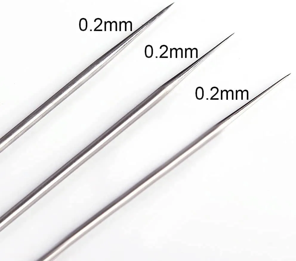 JOYSTAR 10PCS Airbrush Spare Parts, 0.2mm Needle, Nozzle and Needle Protector for Airbrush